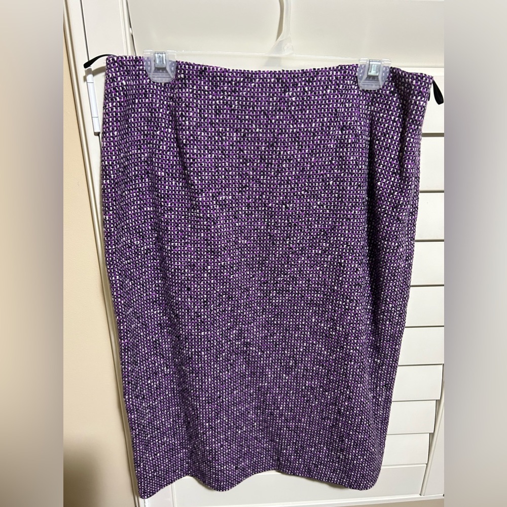 Escada Knee-length Purple Pencil Skirt Size 12